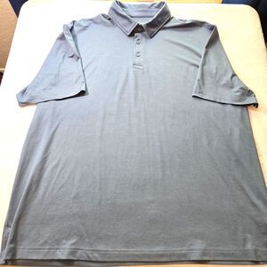RedHead Mens 2XL Polo Golf Shirt 1/4 Button Down Blue